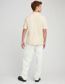 Polo matière fantaisie