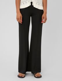 Pantalon flare en maille