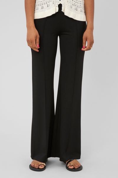 Pantalon flare en maille