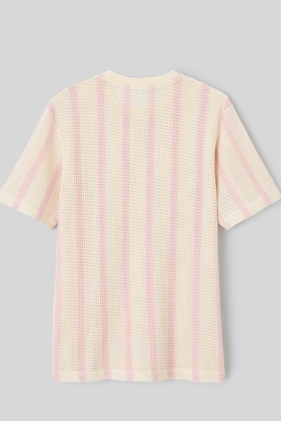 T-shirt tricot &agrave; rayures