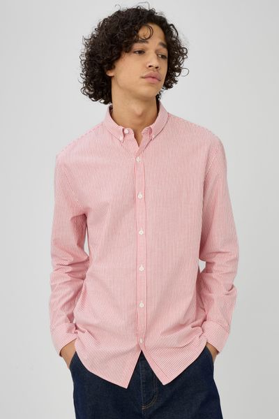 Chemise rayée droite