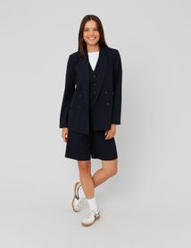 Veste blazer rayée polyester recyclé