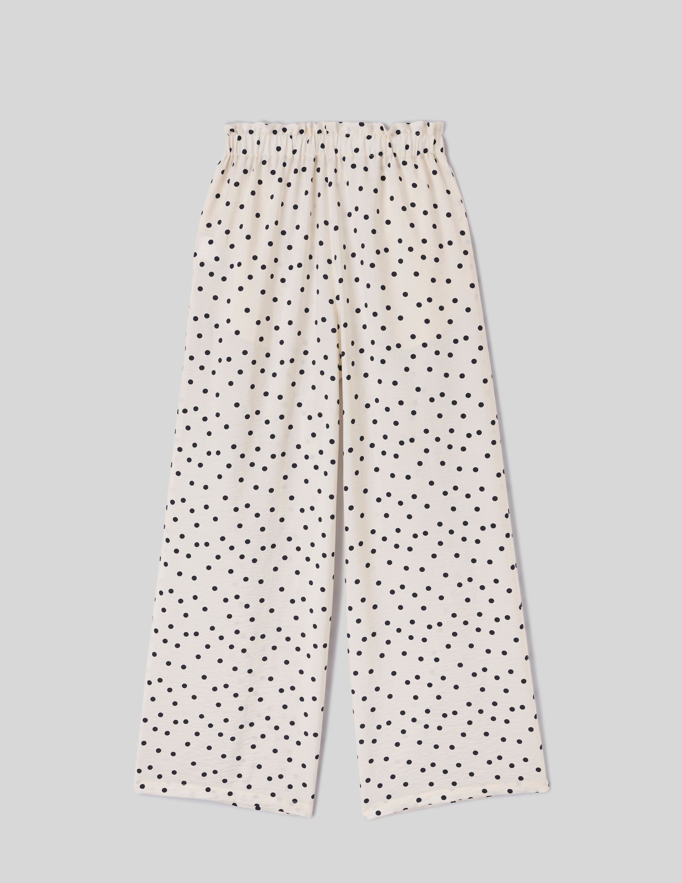 Pantalon fluide &agrave; pois