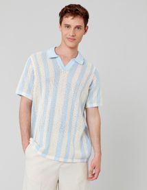 Polo matière fantaisie