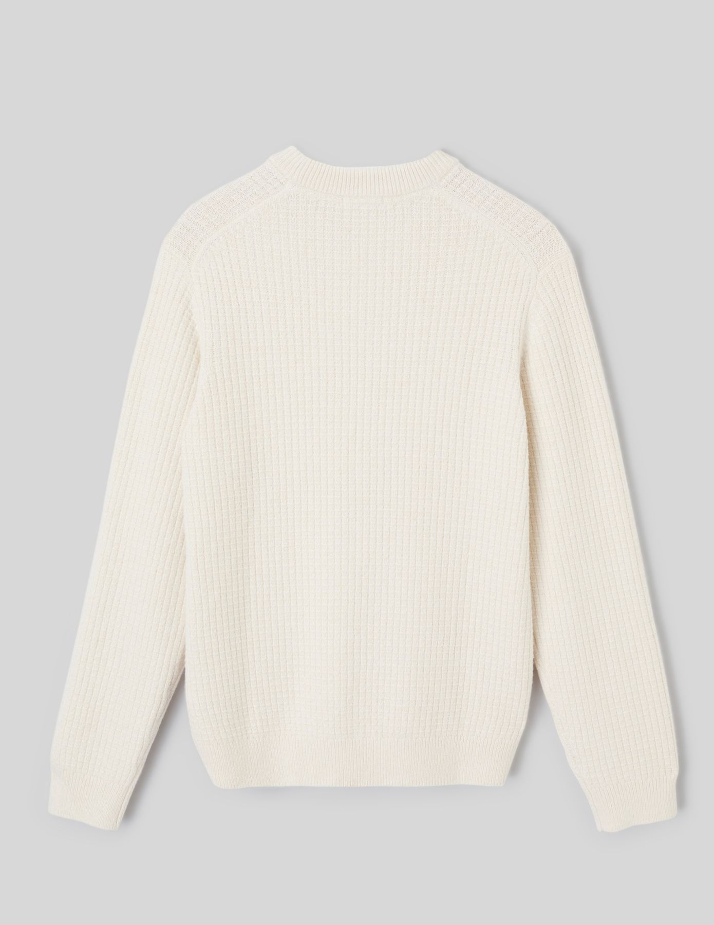 Pull maille gaufr&eacute;e