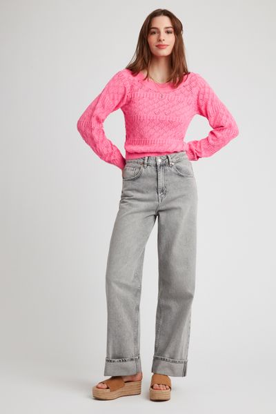 Pull en coton ajouré