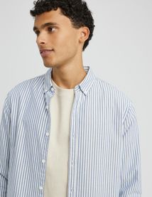 Chemise rayée droite