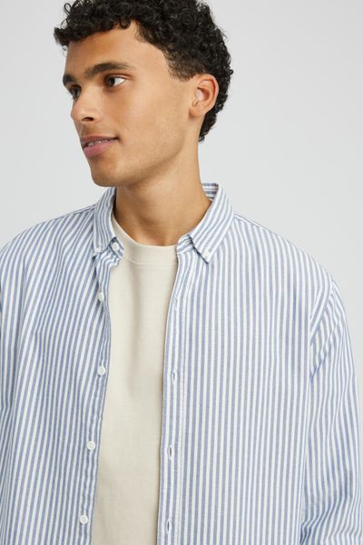 Chemise rayée droite