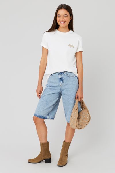 Bermuda en jean long