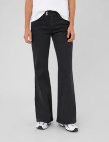 Jean flare taille haute