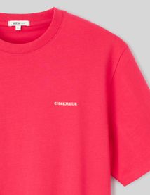 T-shirt broderie poitrine