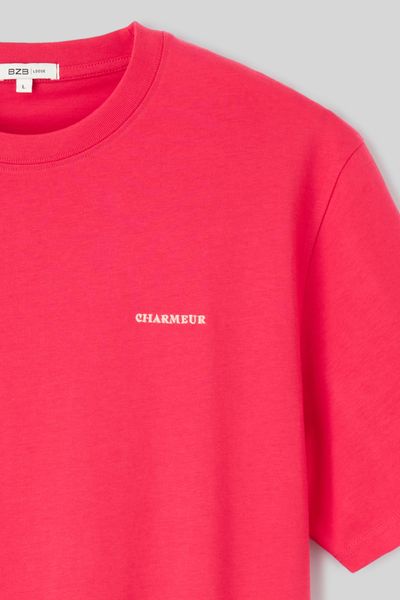 T-shirt broderie poitrine