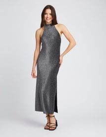 Robe longue à paillettes
