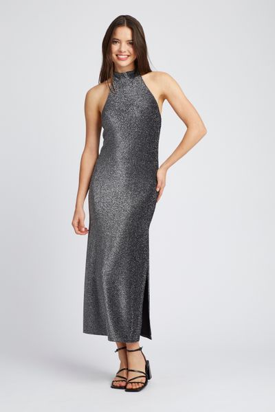 Robe longue à paillettes