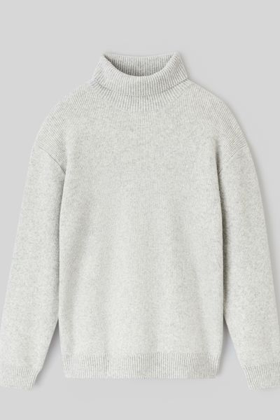 Pull col roulé