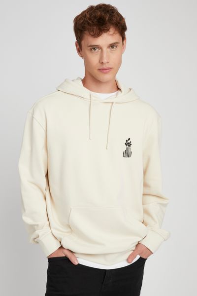 Sweat à capuche broderie poitrine