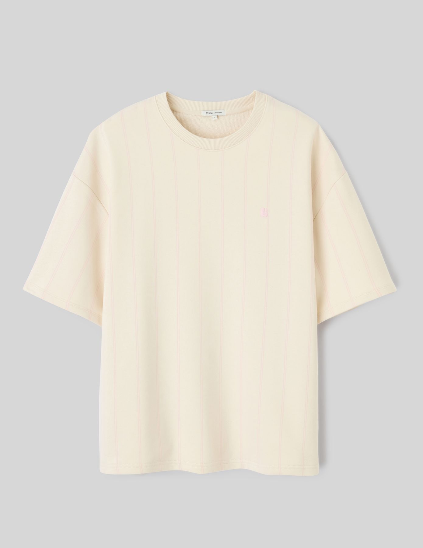 T-shirt en molleton ray&eacute;