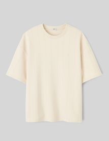 T-shirt en molleton ray&eacute;