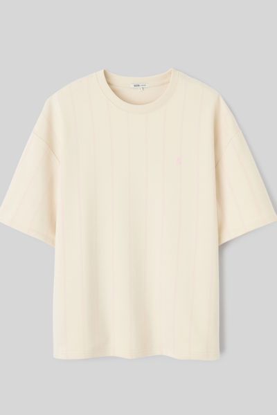 T-shirt en molleton ray&eacute;