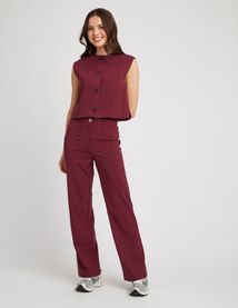 Pantalon tailleur polyester recyclé