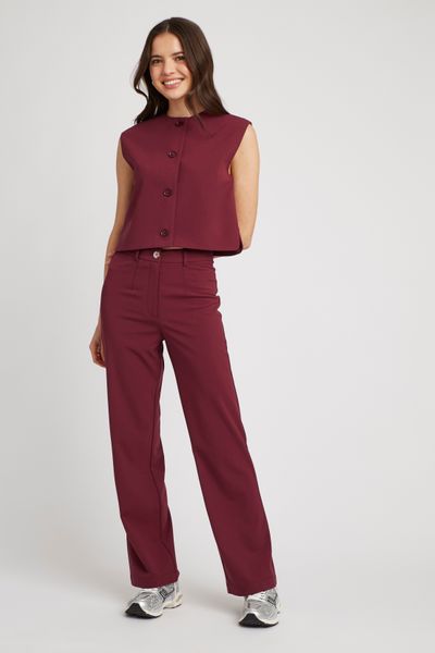 Pantalon tailleur polyester recyclé