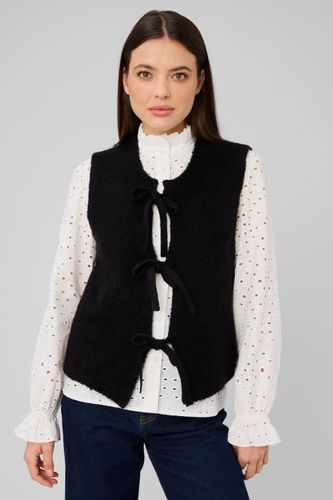 Gilet sans manche &agrave; n&oelig;uds