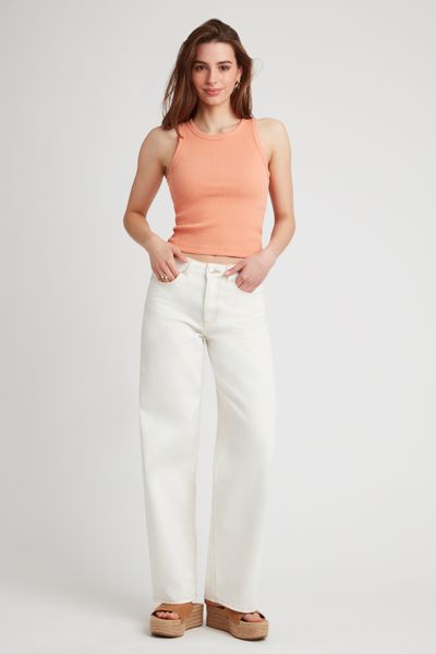 Jean wide leg taille standard