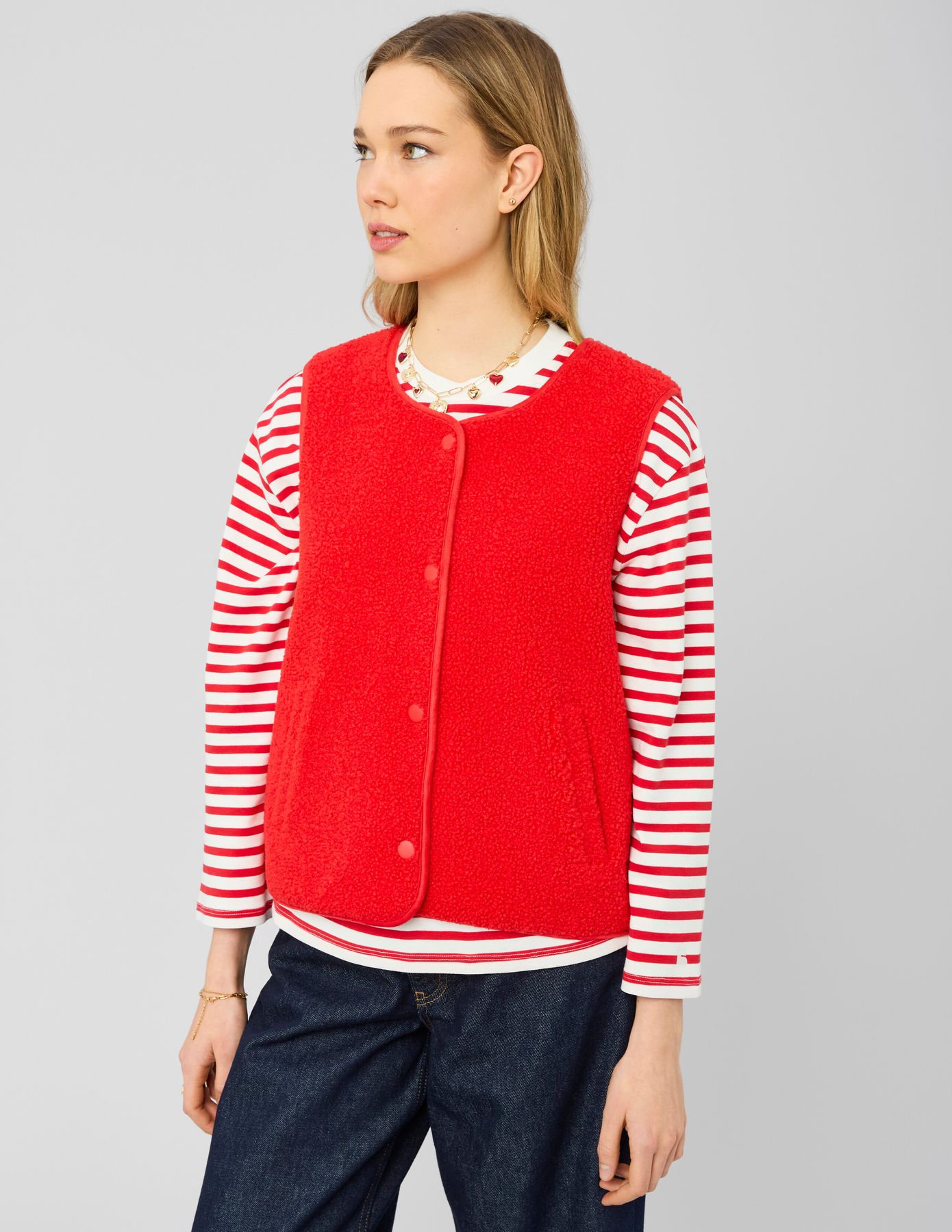 Veste sans manches sherpa