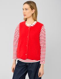 Veste sans manches sherpa