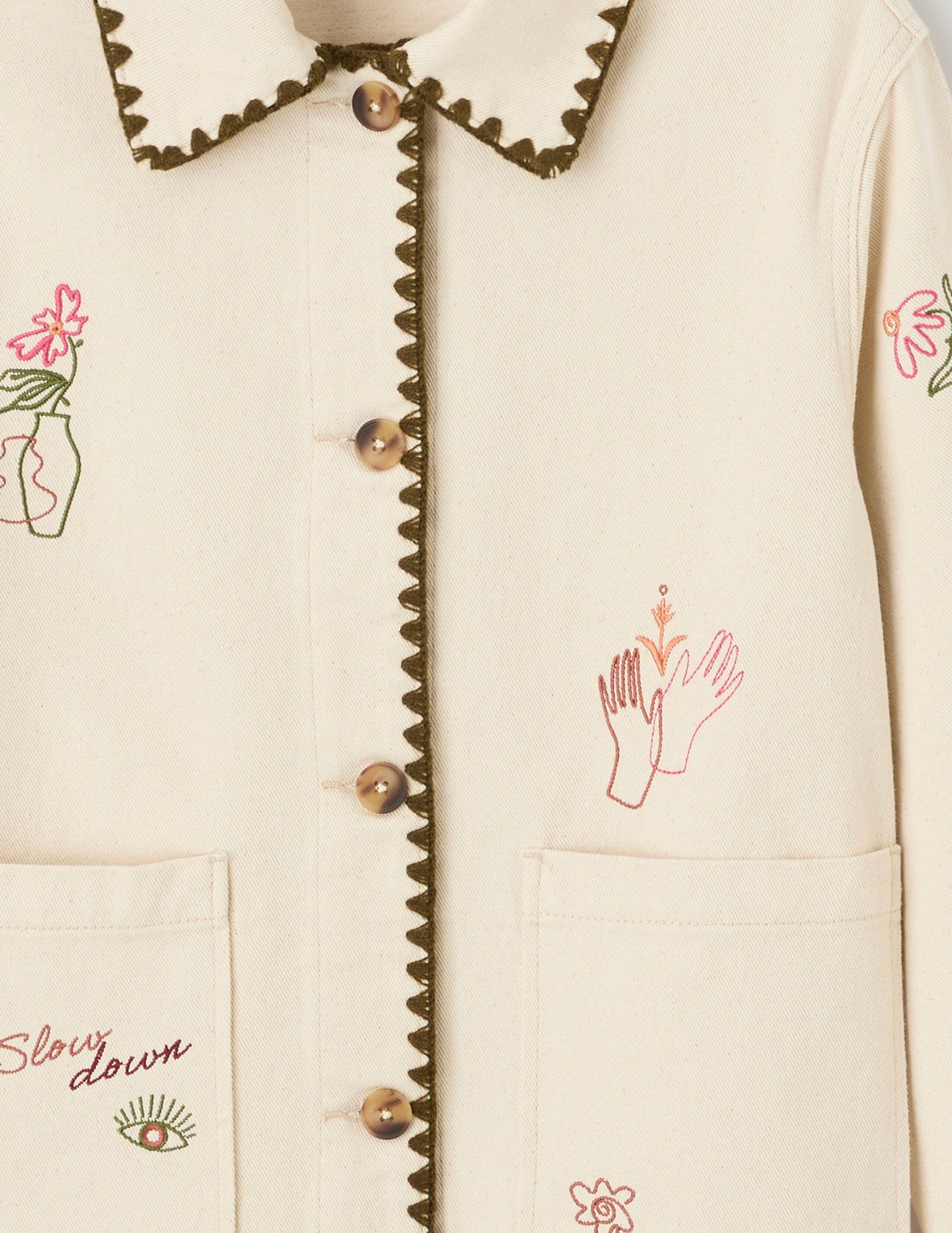 Veste brod&eacute;e