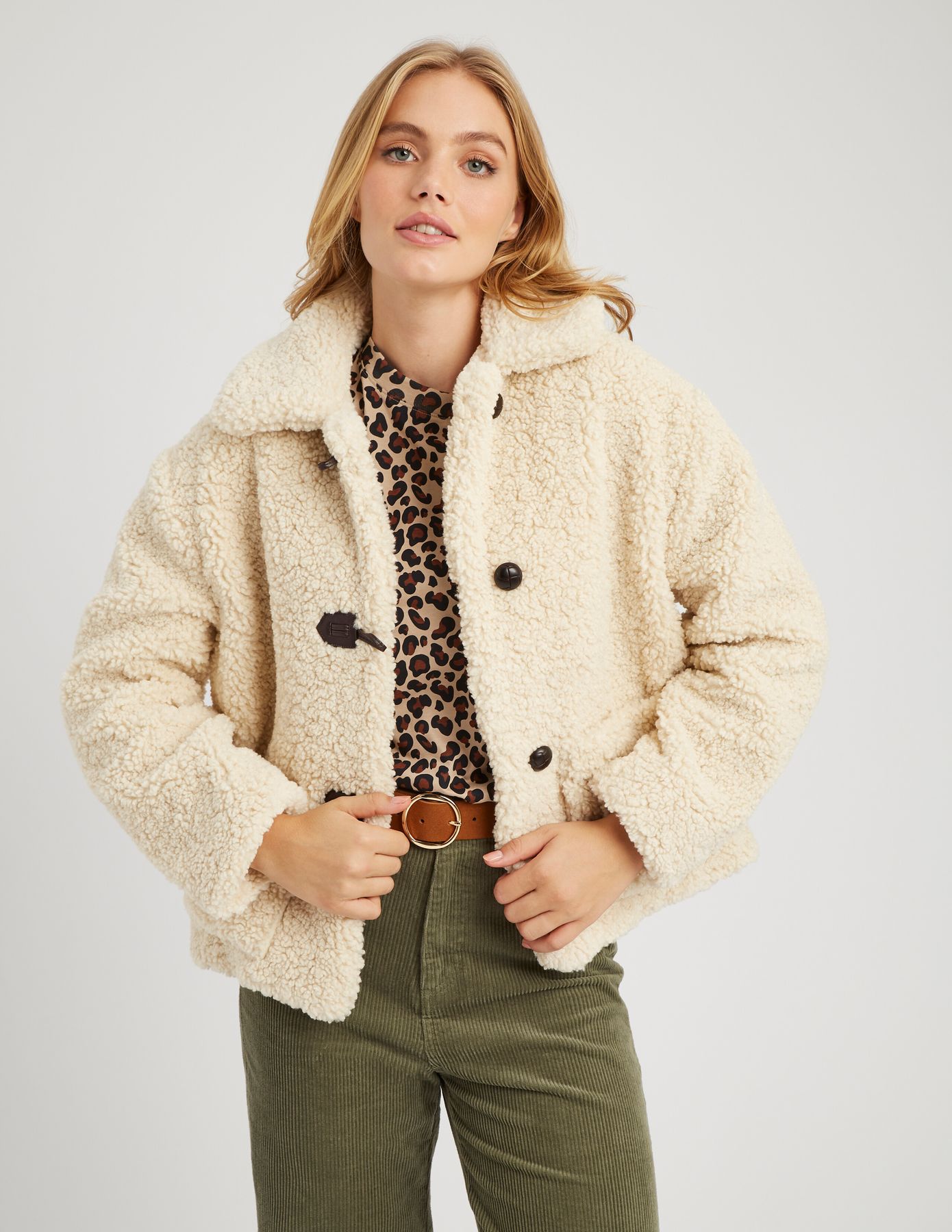 Manteau en sherpa