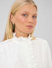 Blouse velours c&ocirc;tel&eacute;