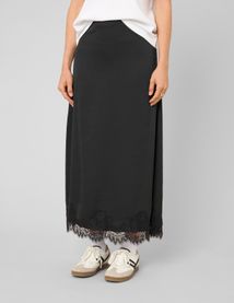 Jupe longue satin