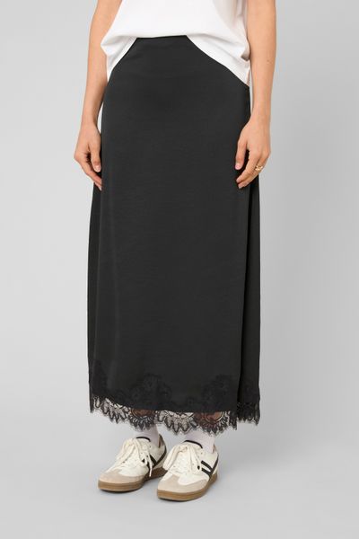 Jupe longue satin