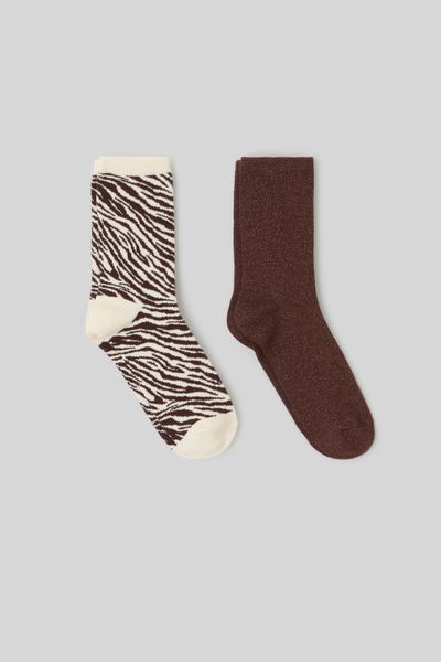 Lot de 2 paires de chaussettes fantaisie