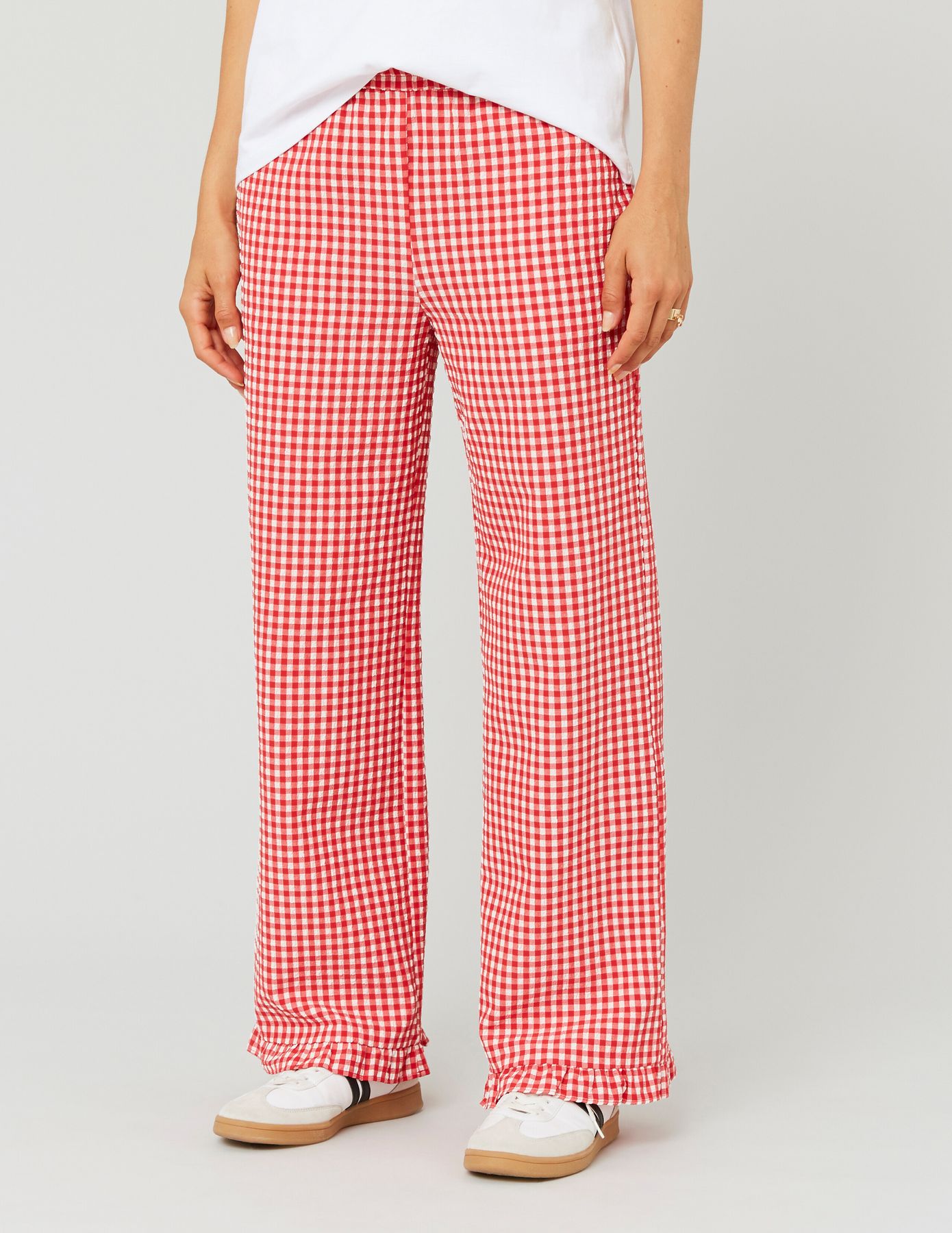 Pantalon fluide vichy