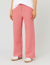 Pantalon fluide vichy