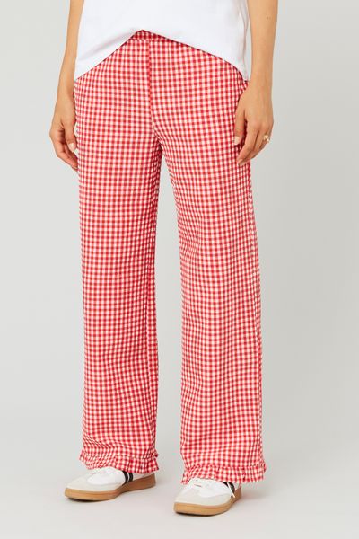 Pantalon fluide vichy
