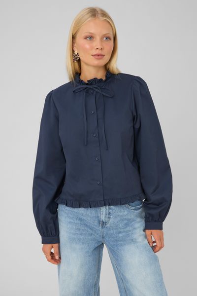 Blouse &agrave; volants