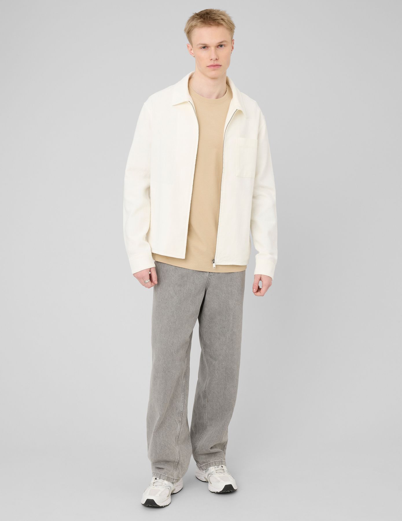 Veste zipp&eacute;e textur&eacute;e