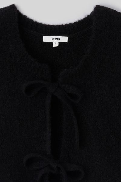 Gilet sans manche &agrave; n&oelig;uds