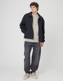 Blouson zipp&eacute; en laine
