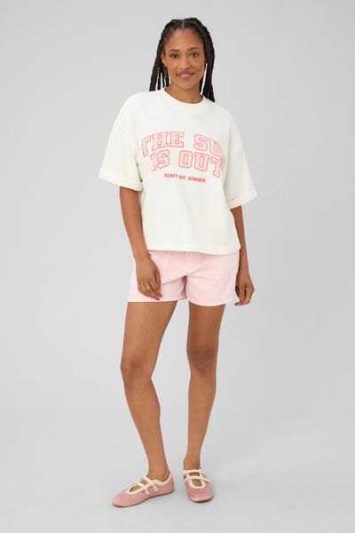 Sweat imprim&eacute; manches courtes