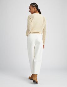 Pull en crochet avec fil paillet&eacute;