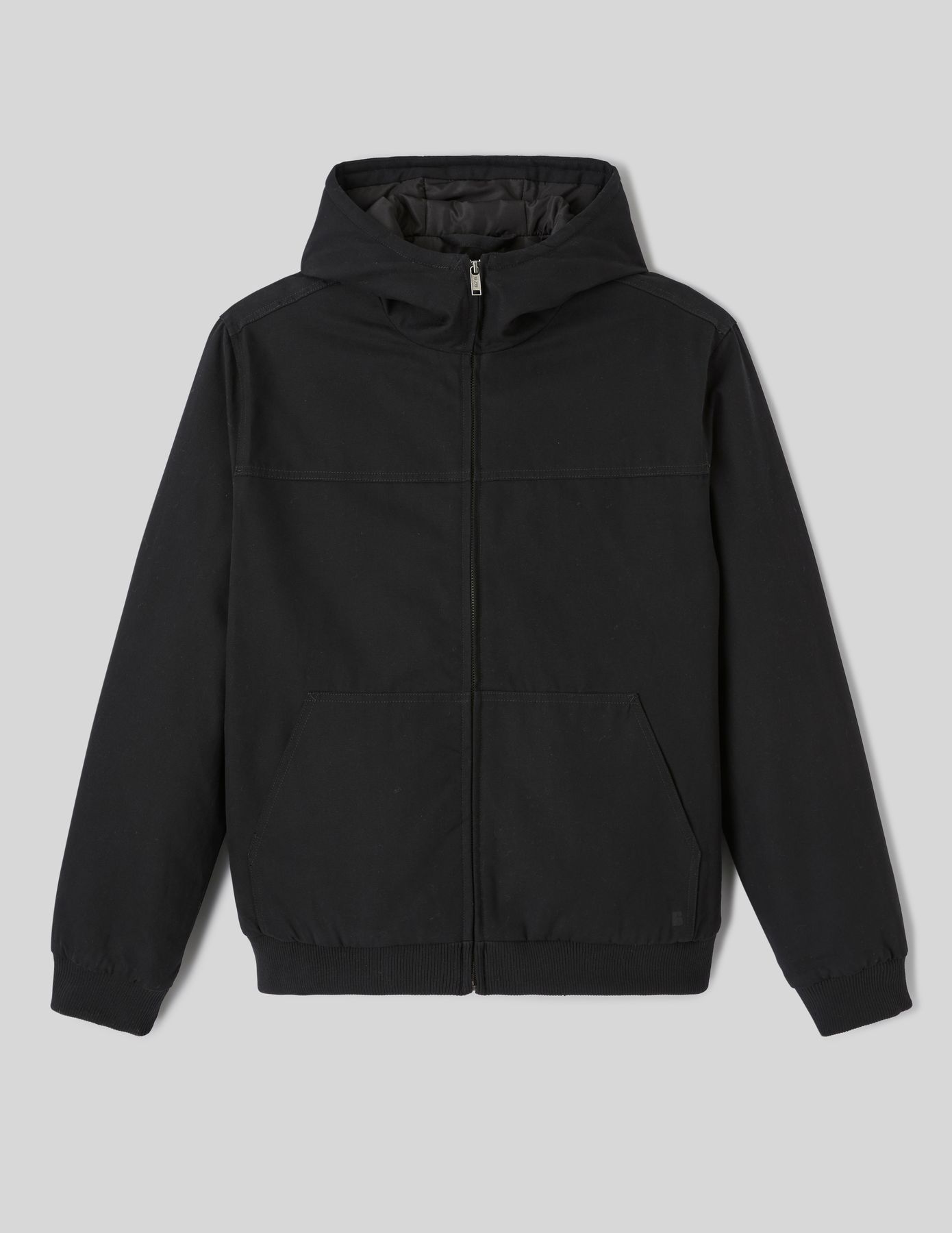 Blouson &agrave; capuche zipp&eacute;