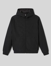 Blouson &agrave; capuche zipp&eacute;