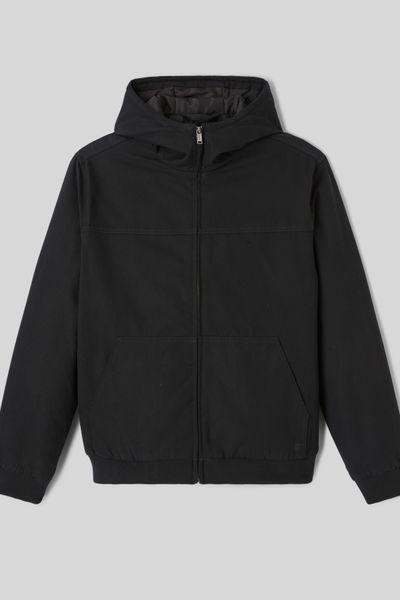 Blouson &agrave; capuche zipp&eacute;