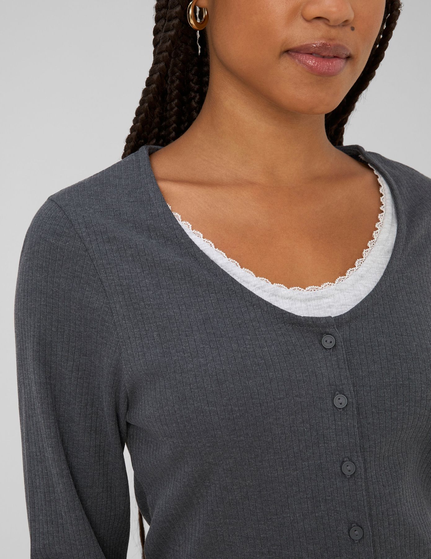 T-shirt manches longues superpos&eacute;
