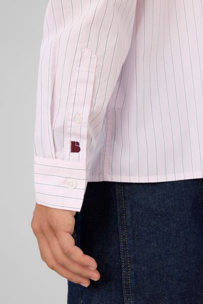 Chemise &agrave; rayures fines