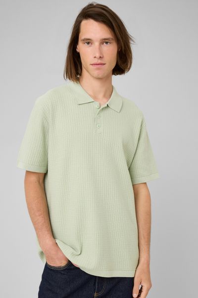 Polo maille c&ocirc;tel&eacute;e